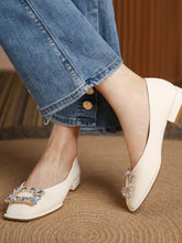 Chaussures Slip-on École – Bout Carré, Talon Bas